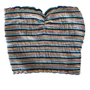 Urban Outfitters Tube Top Multi-Colored Striped